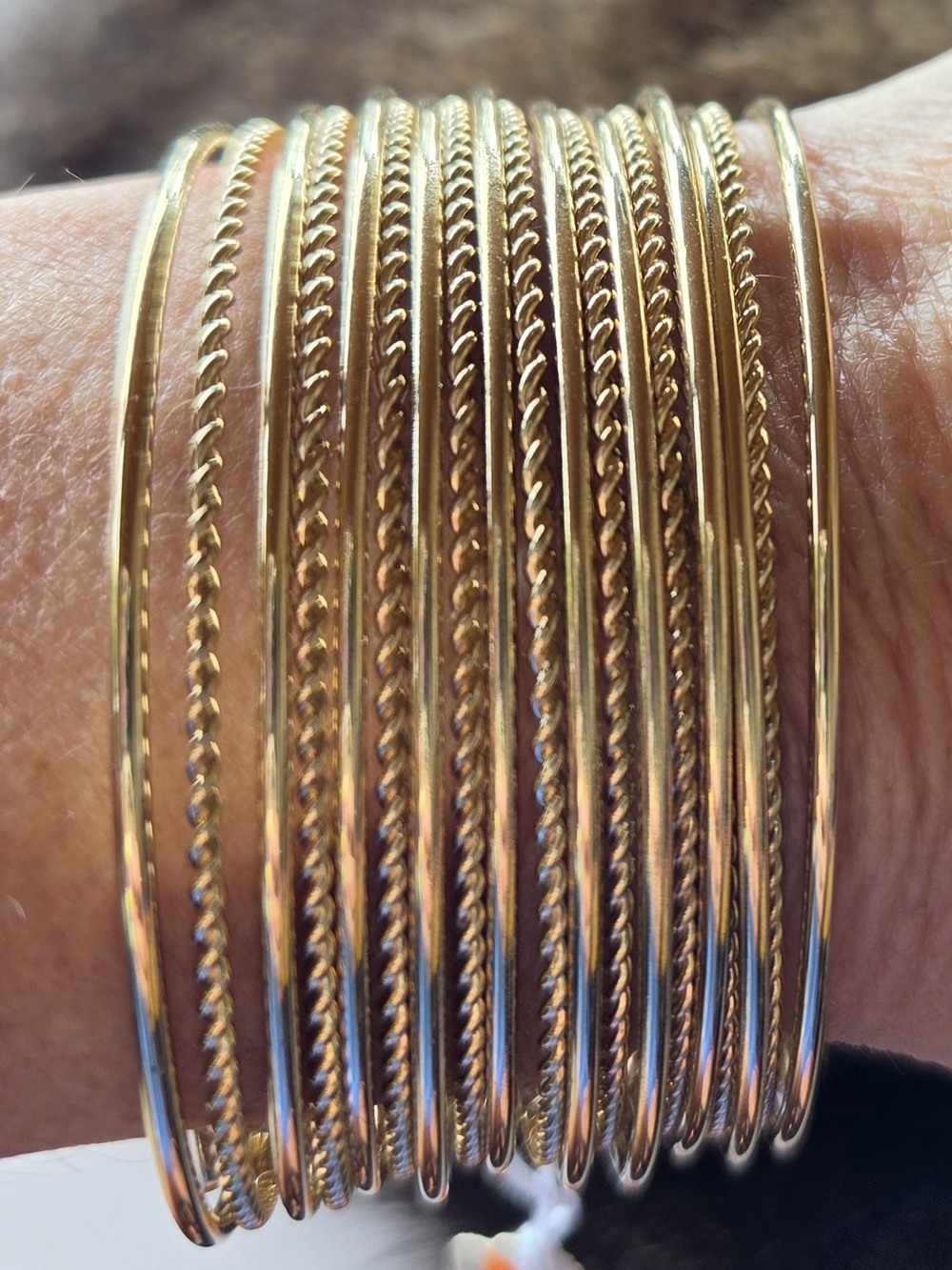 Park Lane Gold Flair Multi Bangle Appearing Bracelet